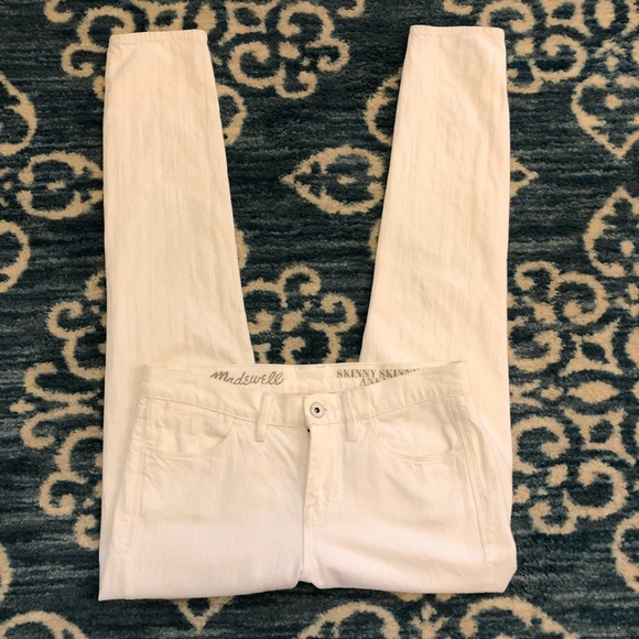 Madewell Denim - Madewell Skinny Skinny Ankle size 27 white